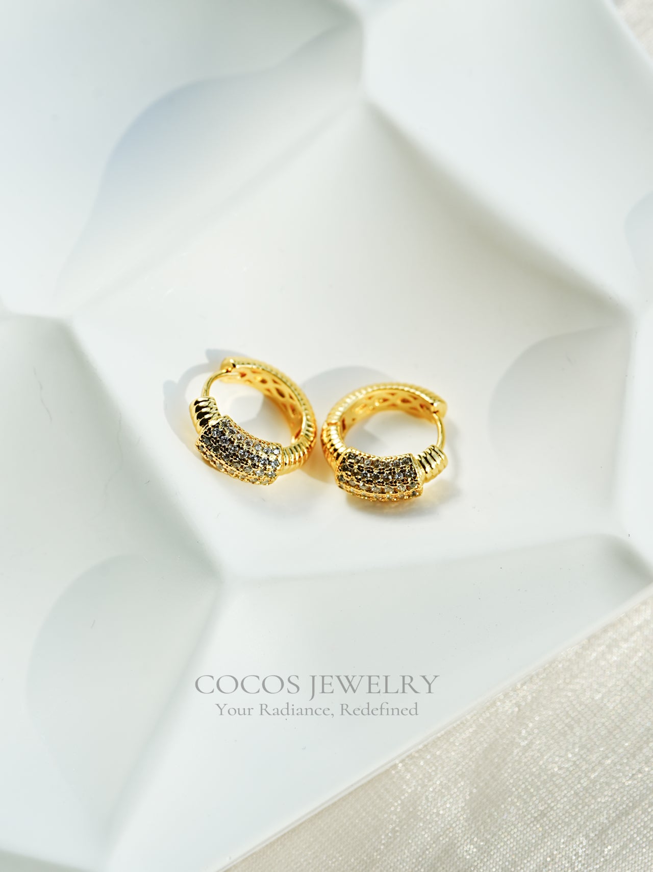 Spiral Diamond Earrings