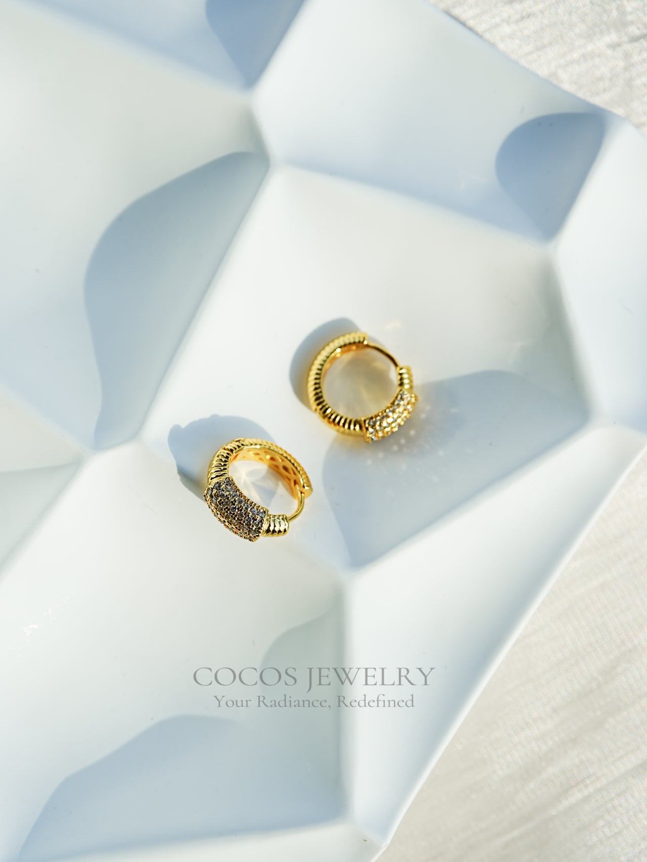 Spiral Diamond Earrings