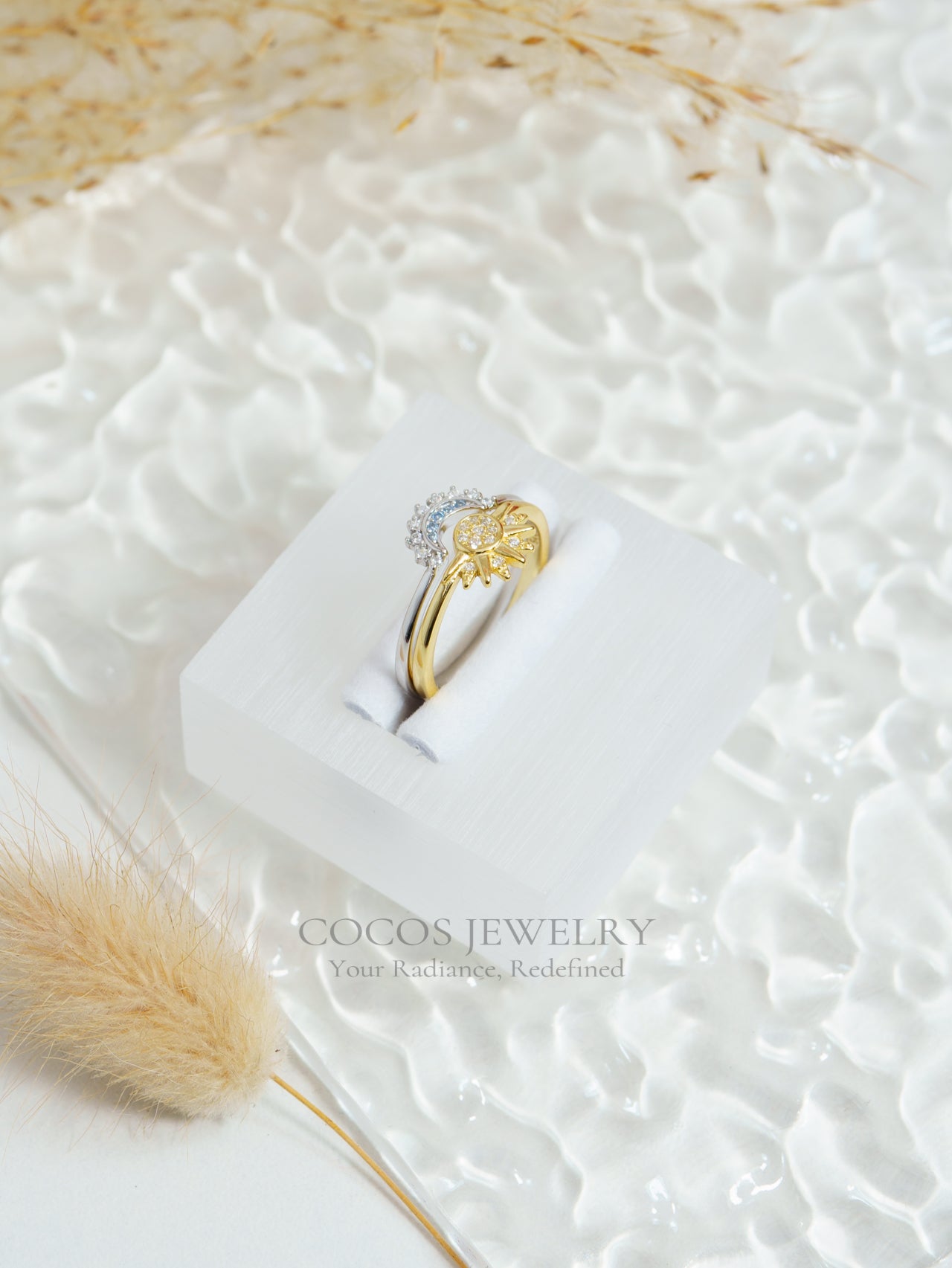 Sun Moon Couple Ring