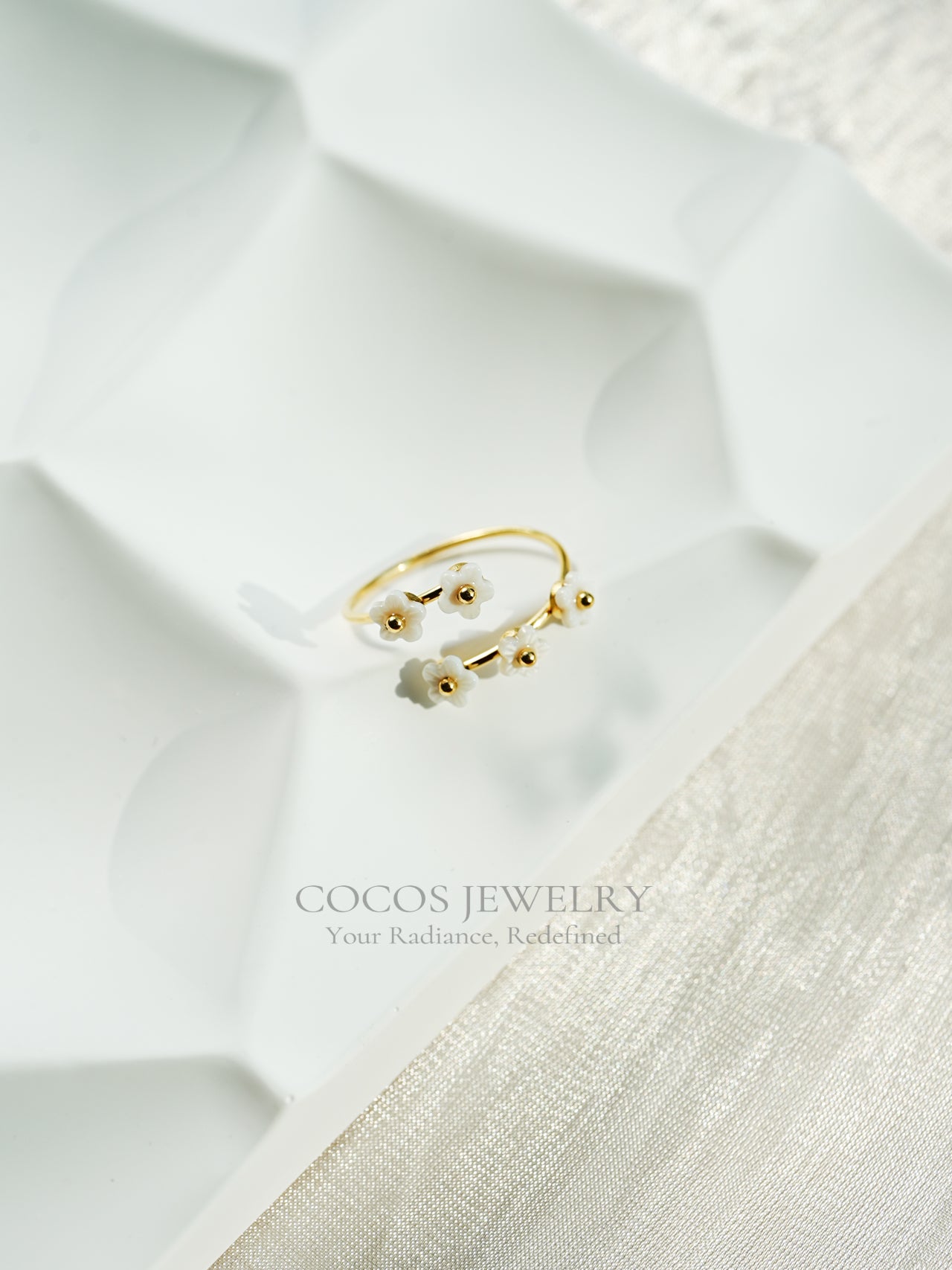 Personalized Flower Ring