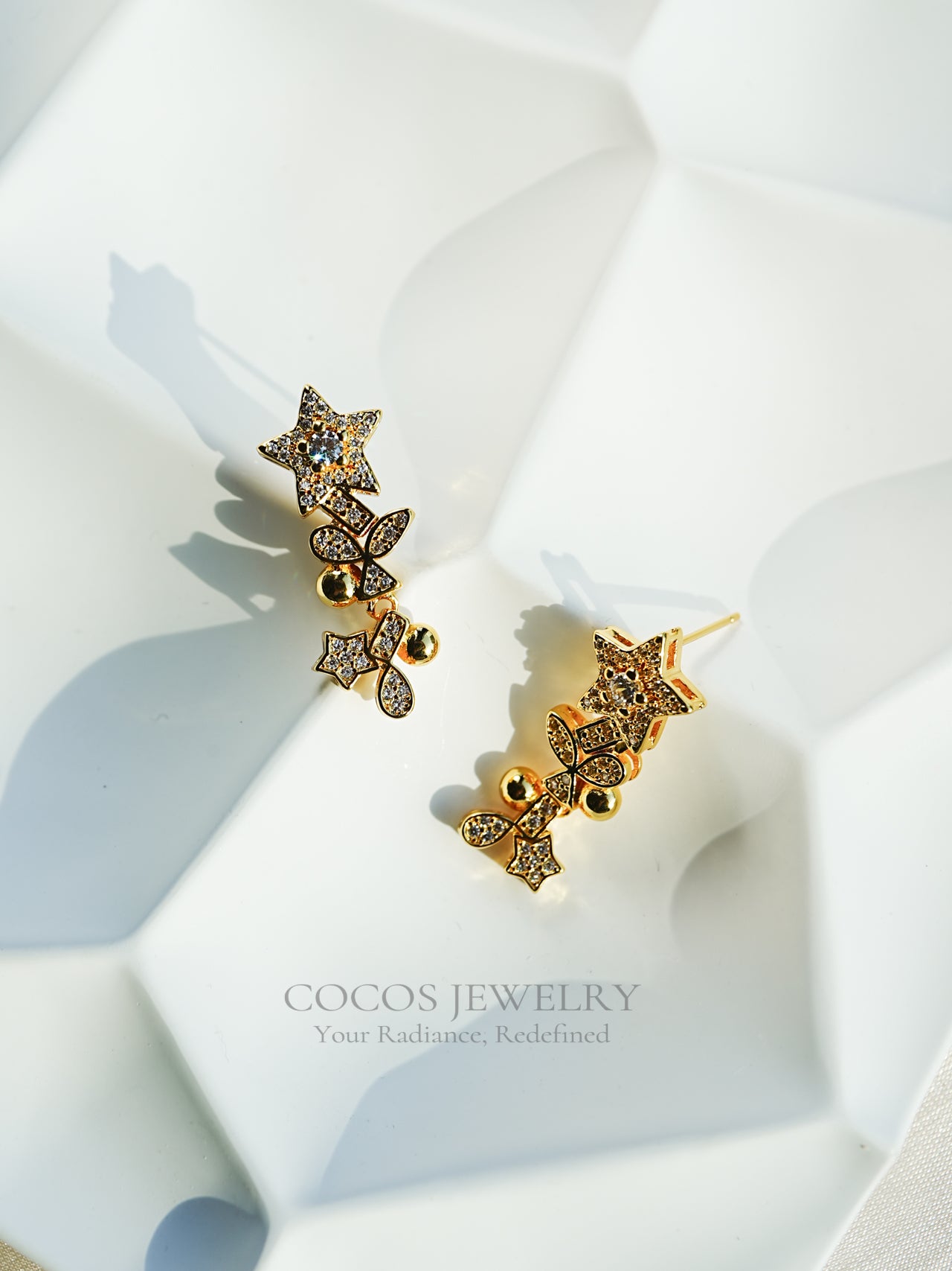 Star Leaf Earrings