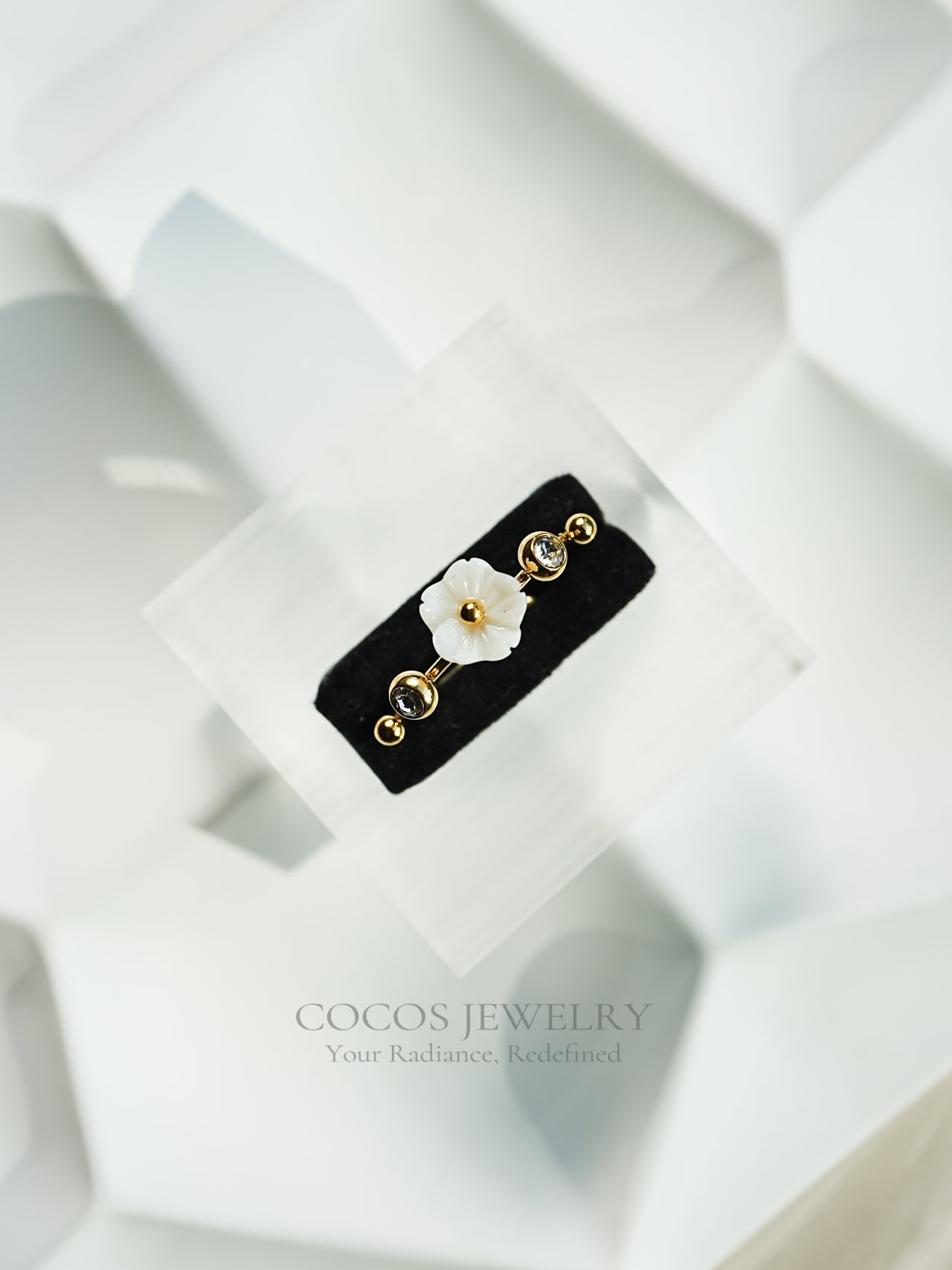 Personalized Flower Ring