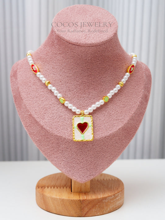 French Love Pearl Necklace