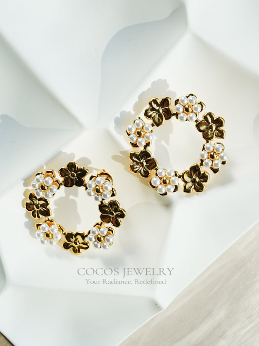 Flower Ring Earrings