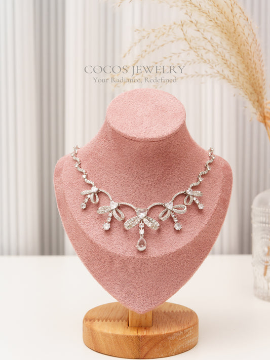 Diamond Ribbon Necklace