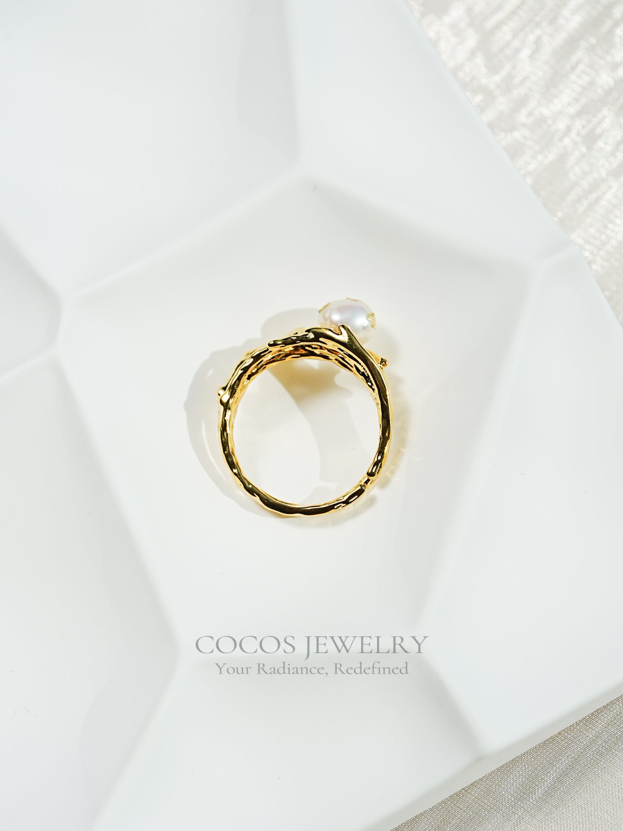 Irregular Pearl Ring