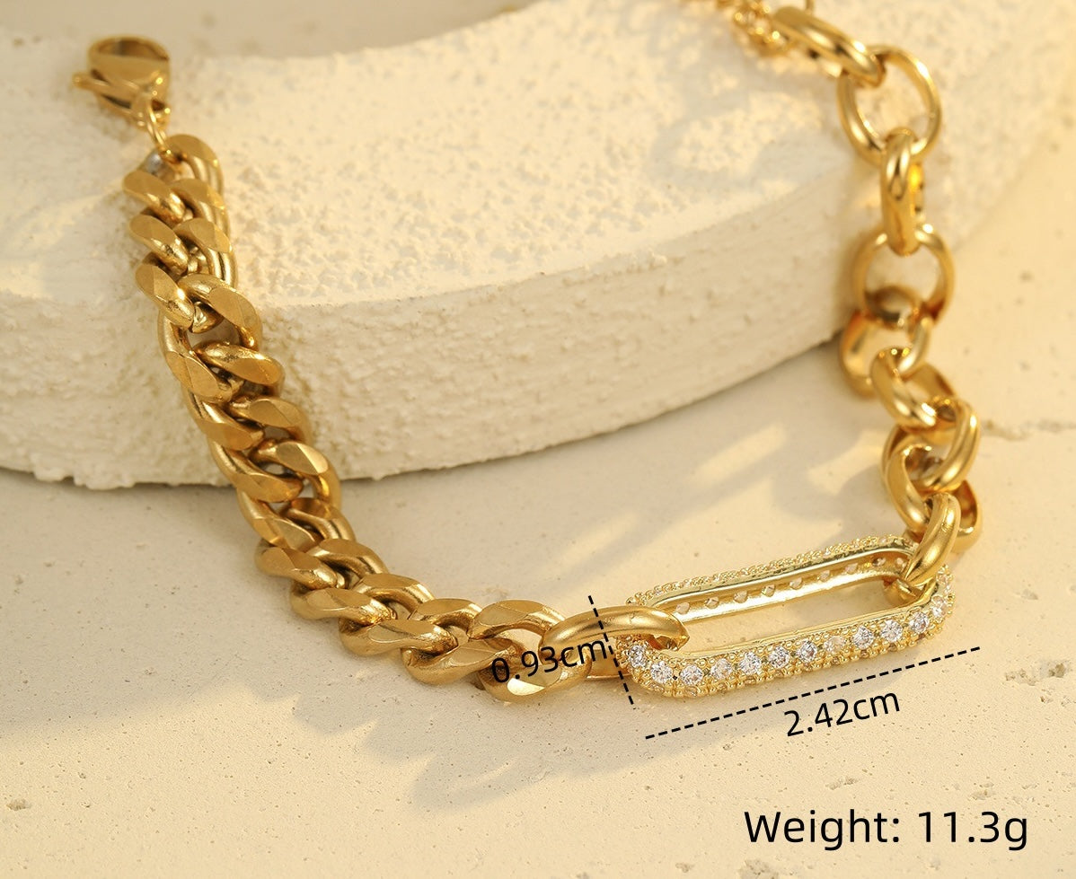Gold Geometric Bracelet
