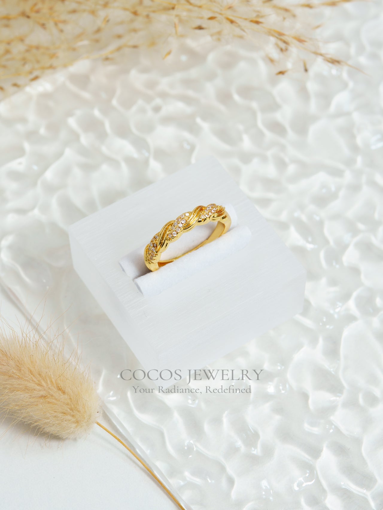 Diamond Woven Rings