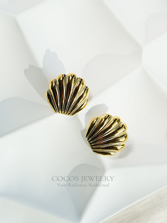Ocean Scallop Earrings
