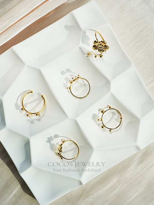 Personalized Flower Ring