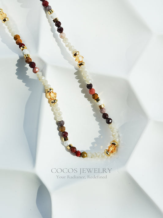 Red Agate Natural Stone Necklace